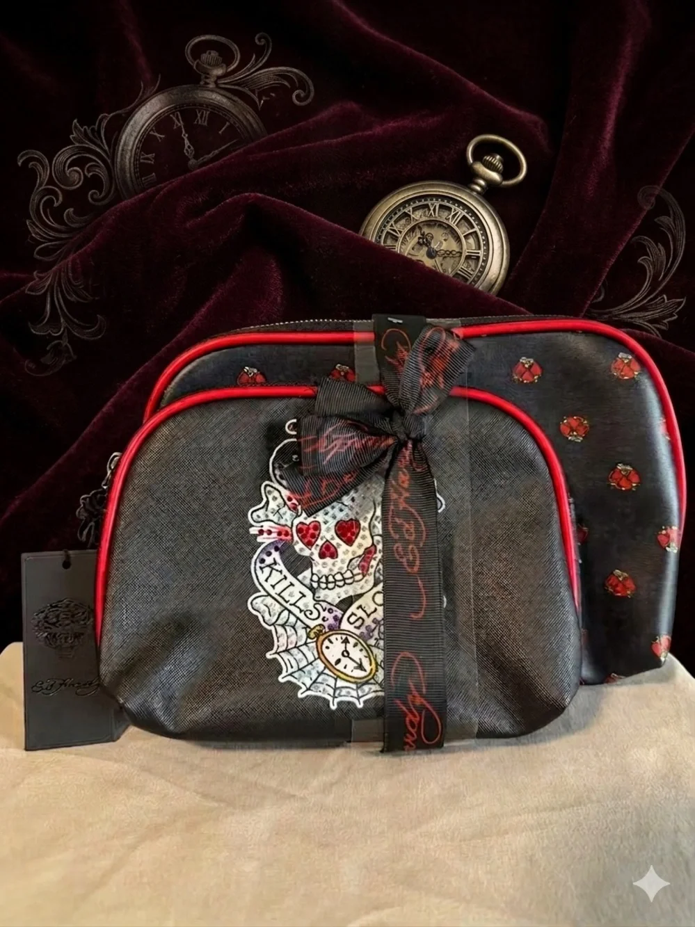 Ed Hardy 2-Piece Cosmetic Set - NWT Love Kills Slowly